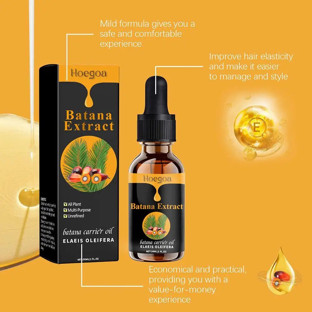 Batana Oil for Hair Growth Deep Nourishing Hydrating Hair Repair Treatment Moisturizing Scalp Care Softening Essence Haircare - NamafadStore