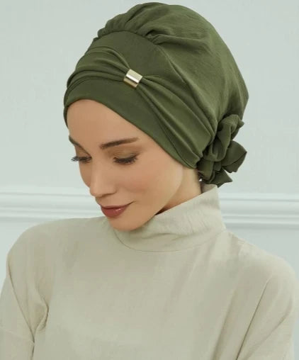 Muslim Solid Instant Turban Hat Hijab Women Caps Islamic Bandana Bonnet Fashion - NamafadStore
