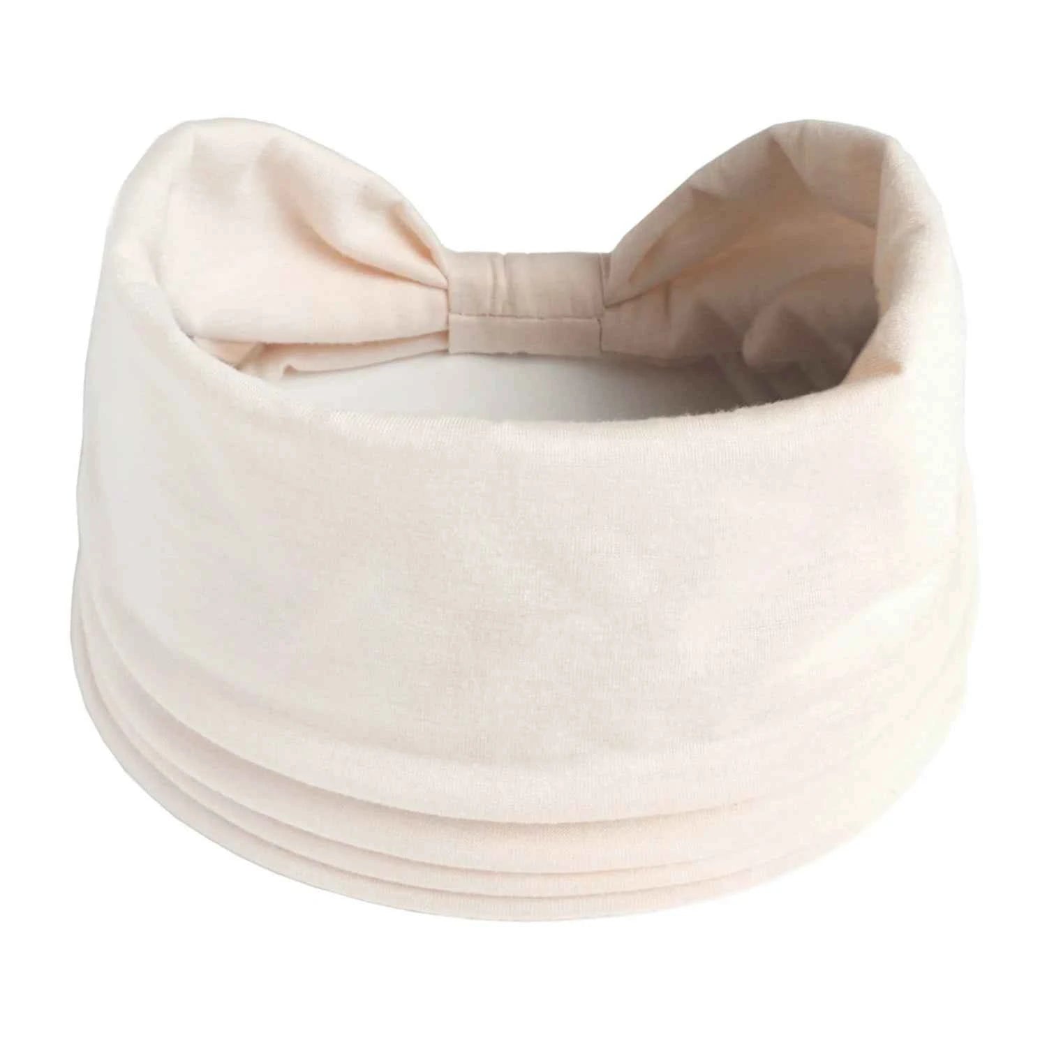 Women’s Solid Color Turban Headwrap – Soft Cotton Knot Headband Elastic Wide Hair Band for Yoga & Daily Wear