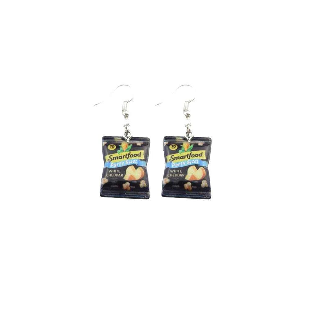 Cute Snacksle Earrings Set Potato Chips Drop Earrings for Women Children Colorful Cartoon Jewelry Gifts