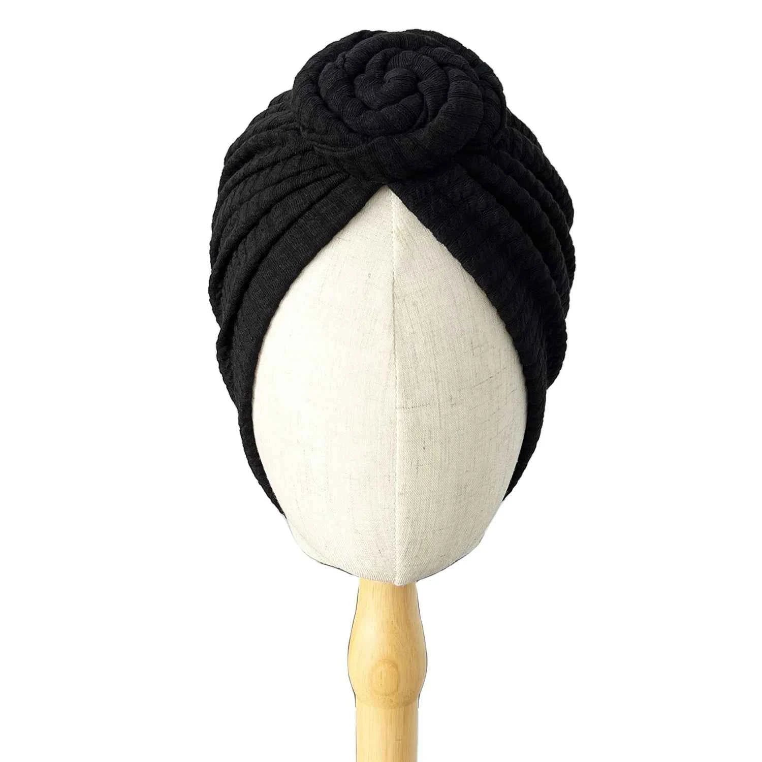 Fashion Women Turban Hijab Hats African Head Wraps Soft Elastic Muslim Hats Breathable Chemo Cap For Women Girls