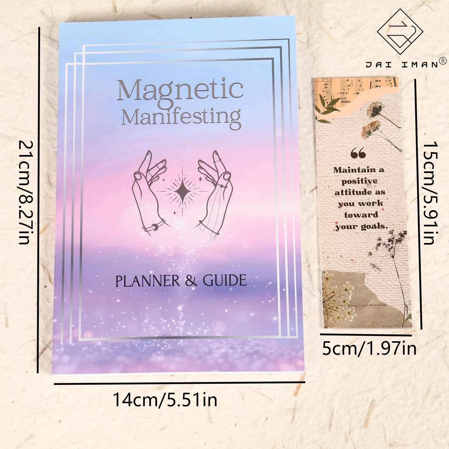 96pages Journal Abundance Writable Notebook with Two Bookmarks, Perfect for Affirmation Guides, Happiness and Success Workbook