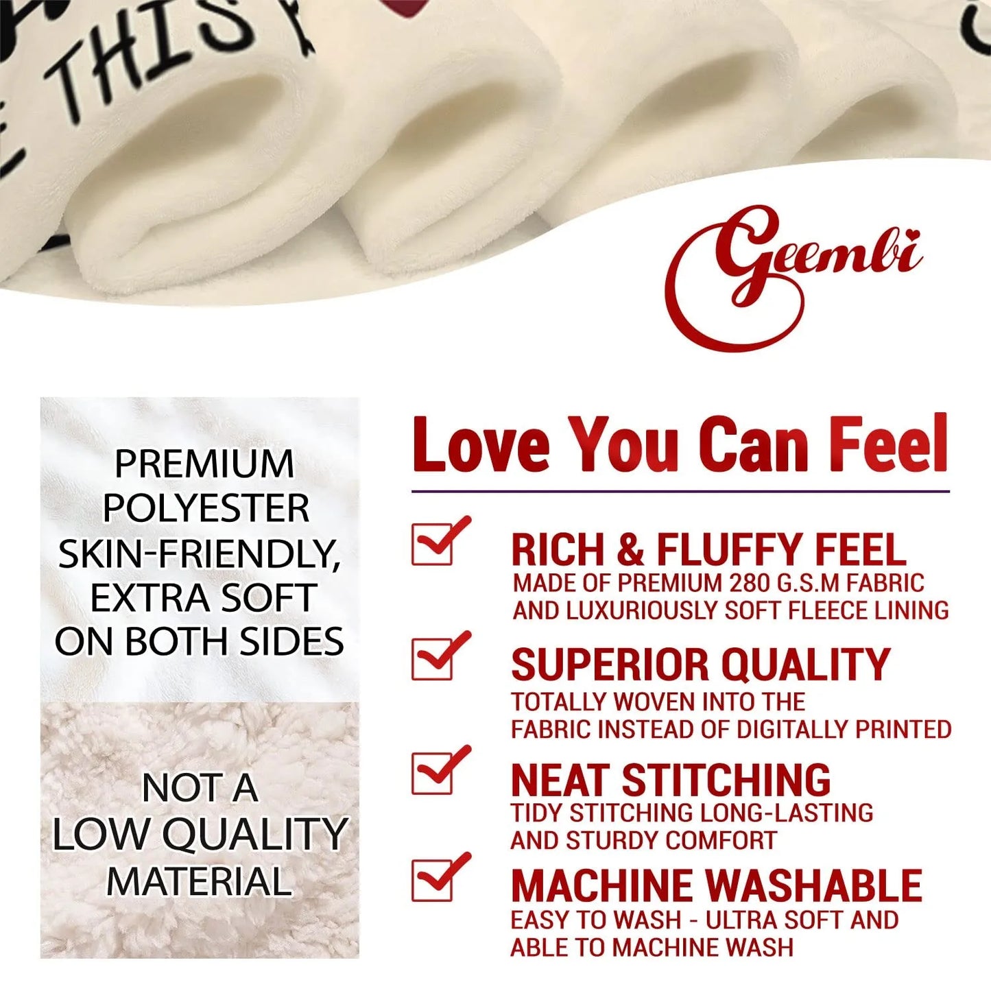 Best Mom Ever Blanket – “Remember I Love You Mum” Gift for Mom