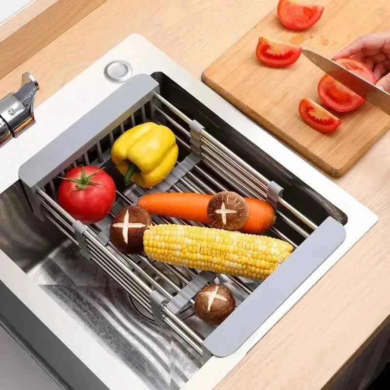 Scalable Sink Rack Dish Drying Rack Kitchen Storage Organization Tableware Drainboard Kitchens Accessories Organizer Shelf Home