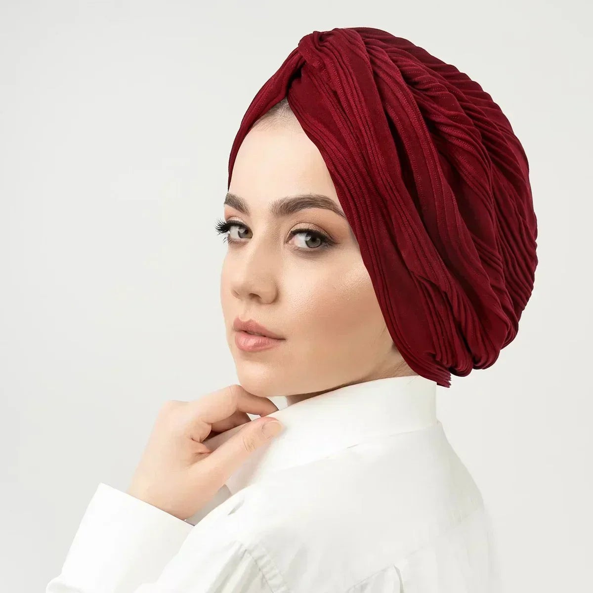 Women Sequin Knotted Turban Indian Hat Muslim Hijab Beanie Bonnet Hair Loss Headscarf Chemo Cap Headwear Bandanas Turbante Mujer - NamafadStore