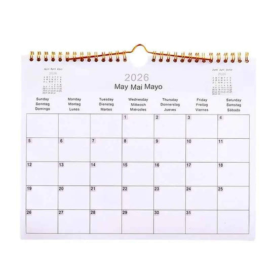 2025 Calendar 2025-2026 Calendar Planner Multilingual Coil Planner Agenda Organizer Scheduling For Home Office School Classroom