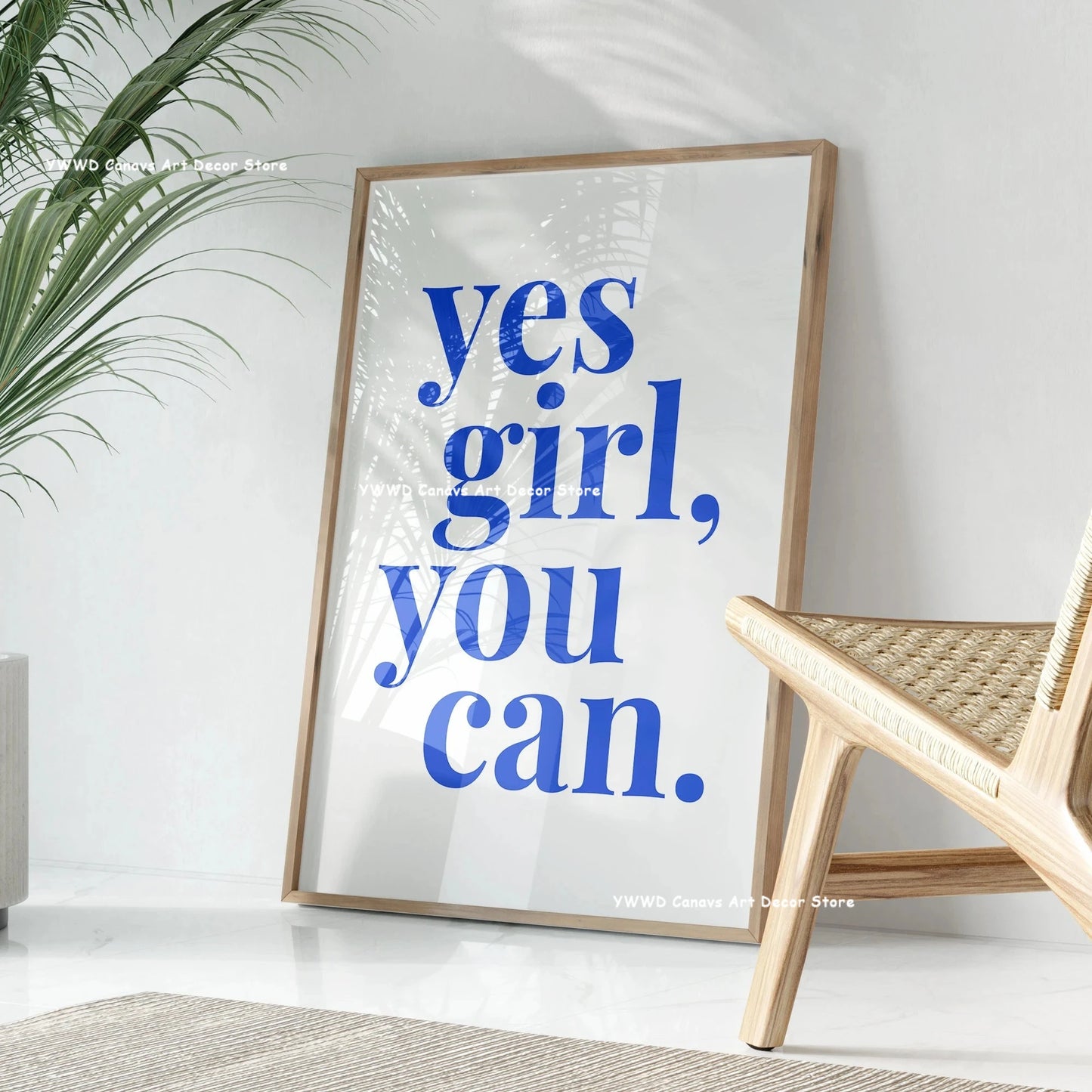 Yes, Girls, You Can Be Sure That Canvas Posters Take Care Groovy Typography Pink Aesthetics Wall Art Printing Modern Home Decor