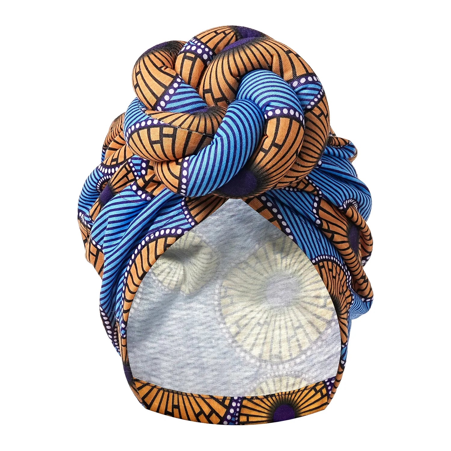 Pre-made Knot Turban, African Print Head Bonnet For Women's, Party Headwear - NamafadStore