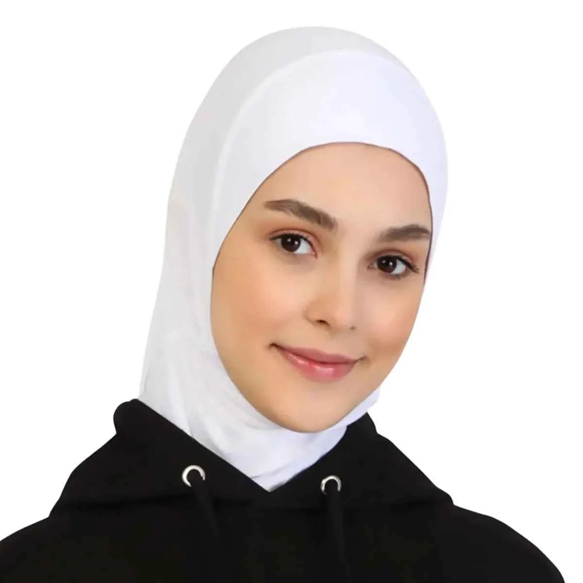 New Ready To Go wear Instant Hijab for Women Solid Color Hemp Headscarf Neck Cover Sports Hijabs Pinless Islam Shawls and Wraps