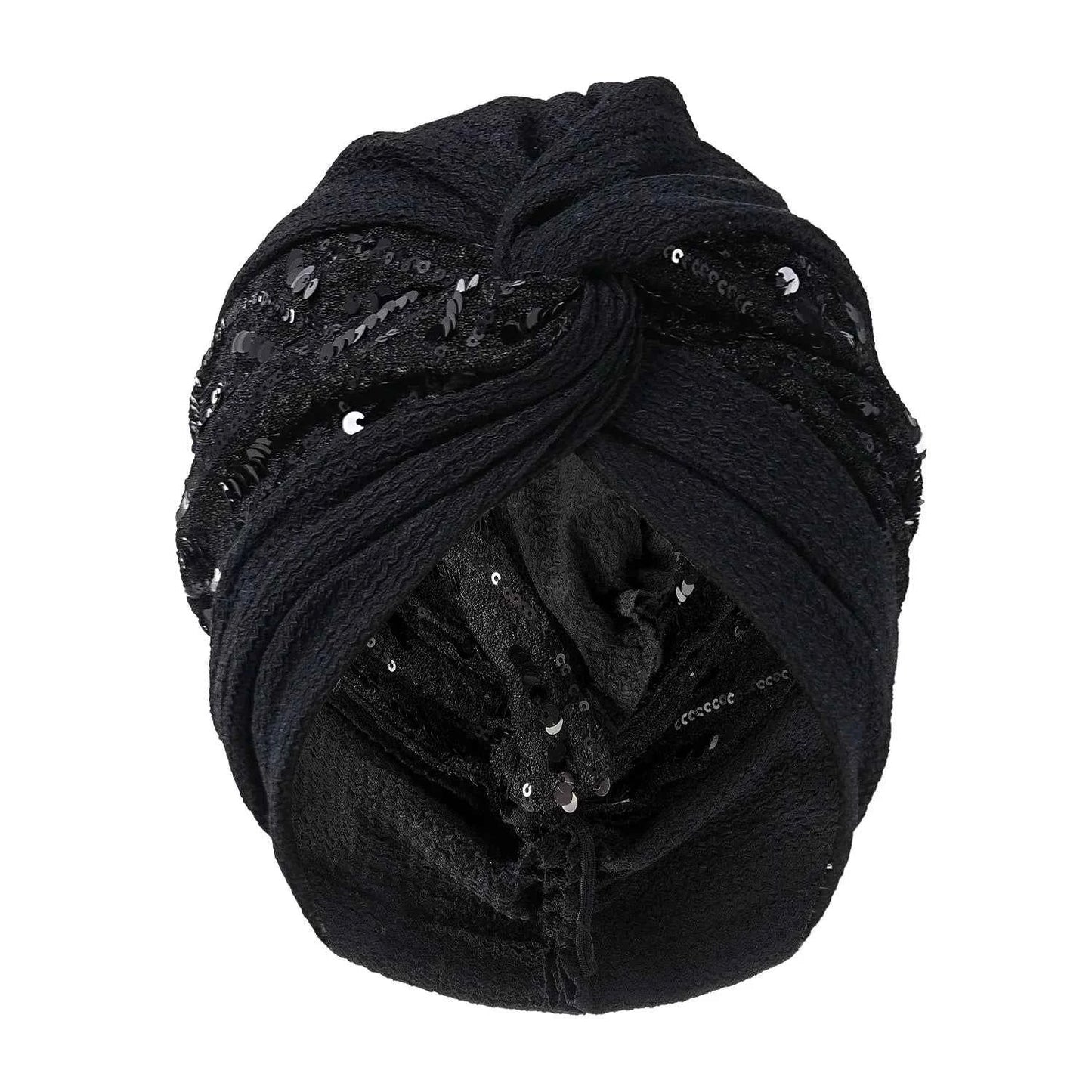 Bonnet For Women Cap Turban Folded Bud Exquisite Headscarf Casual Comfortable Fashion Versatile Warm Cross Hat Edge Wrinkle Lace