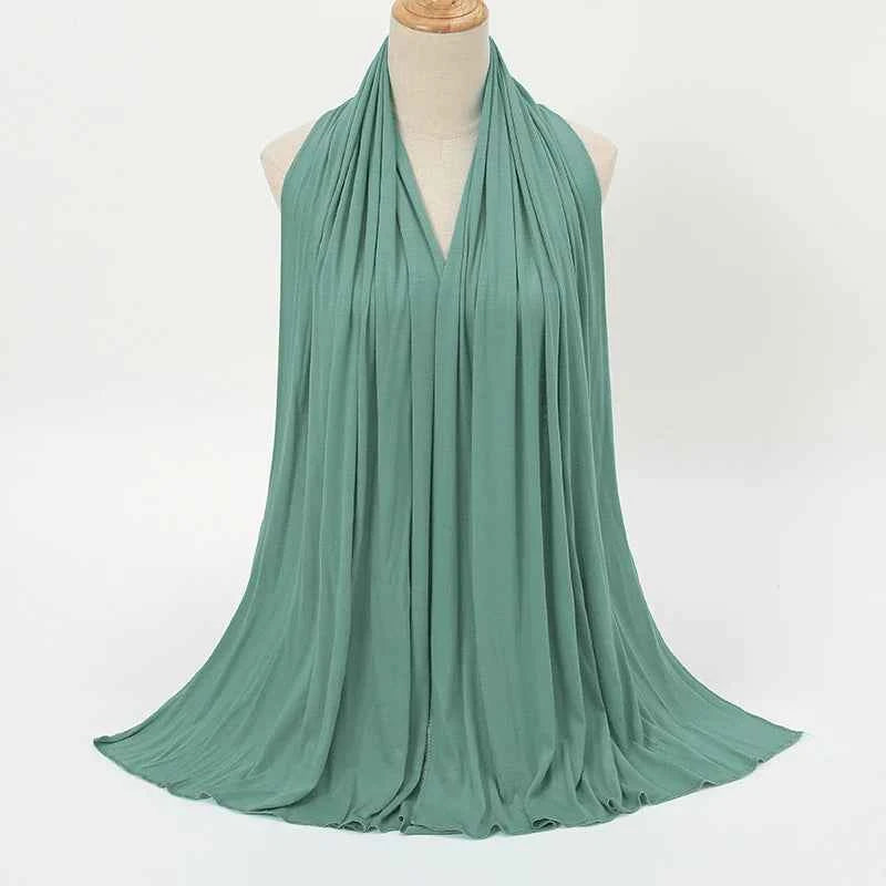 Premium Modal Cotton Jersey Hijab Scarf Muslim Long Shawl Women Plain Soft Turban Tie Head Wraps Africa Female Headband 170x60cm