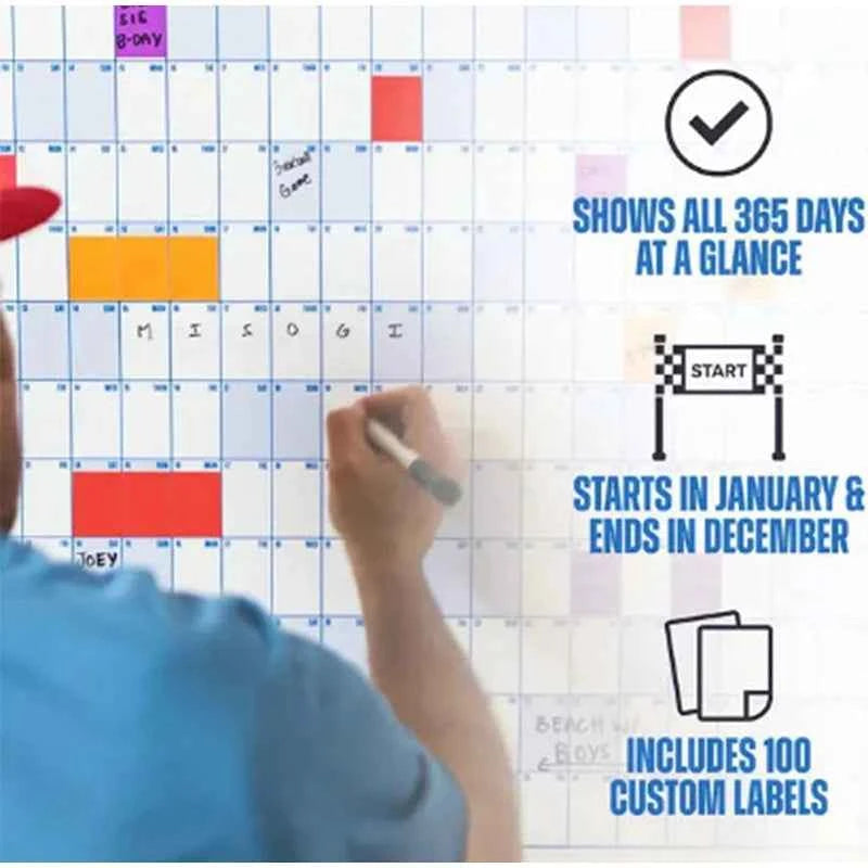 The Big A#Calendar 2026 Calendar Planner Sheet Schedule Sticker Planner Target 365 Days Planner Sheet To Do List Office Supplies