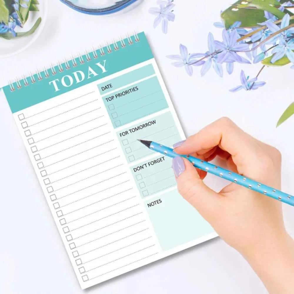Wide To Do Planner Weekly Planning Notepad Schedules Stationery Weekly Meal Planner Pad Undated A5 Notebook Planner