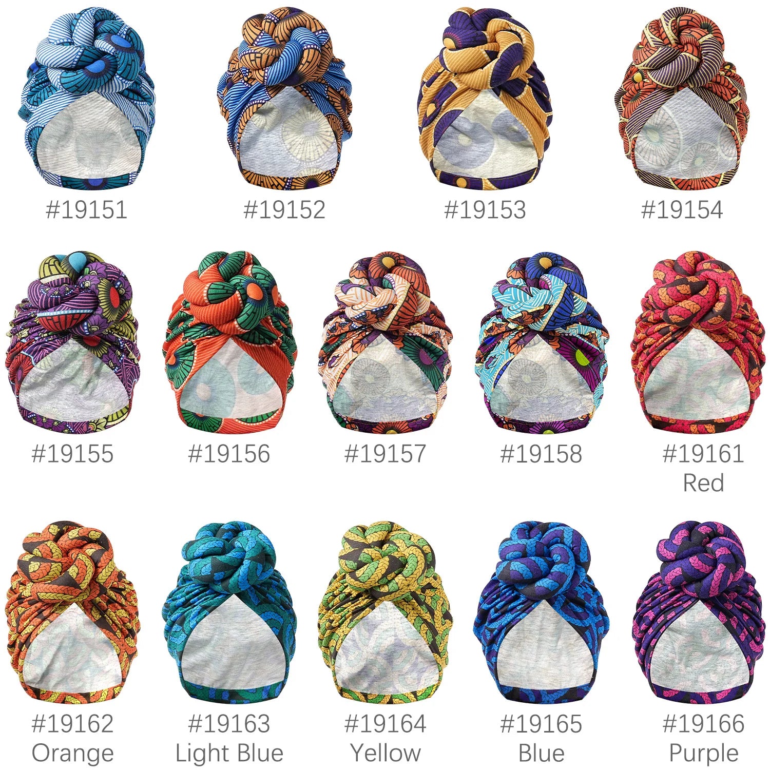 Pre-made Knot Turban, African Print Head Bonnet For Women's, Party Headwear - NamafadStore