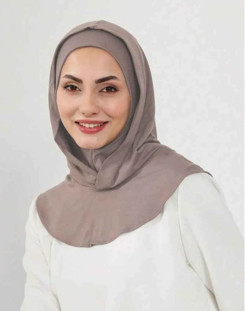 Ramadan New Jersey Hijab Caps for Muslim Women UnderCap Instant Hijab Inner Cap Stretch Turban Hood And Matching Headband In One