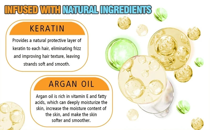 Keratin Protein Serum Repair Damaged Treatment Smooth Moisturize Curly Thermal Protector for Hair Care Conditioner Essence Oil