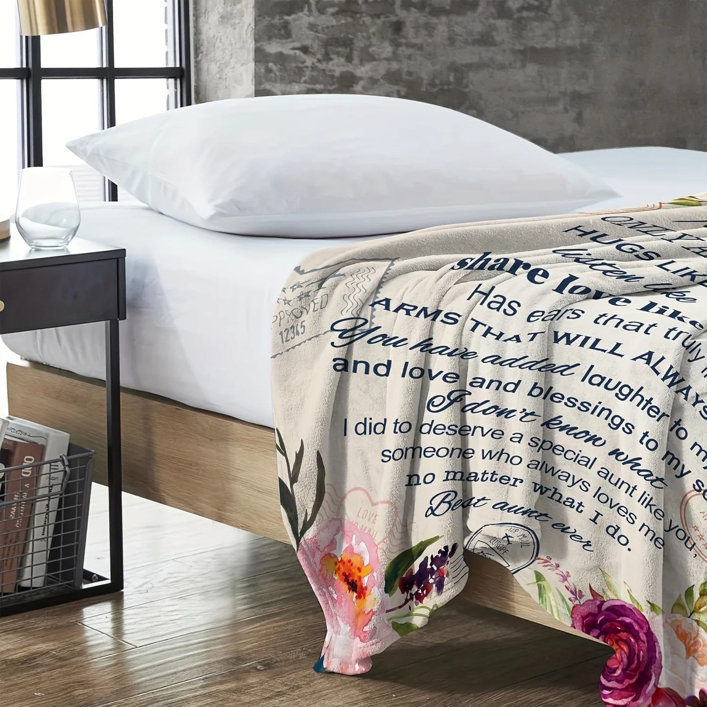 Best Aunt Throw Blanket – Heartfelt Gift from Niece to Aunt