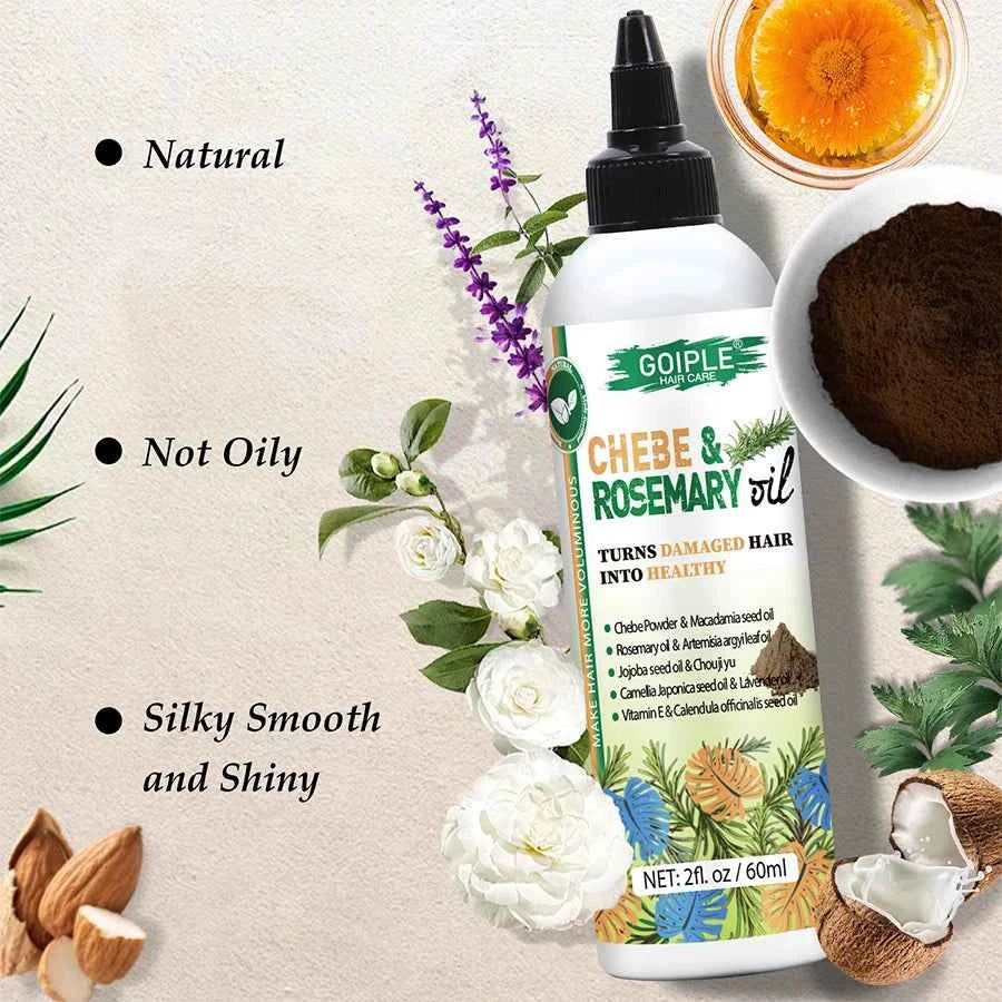 GOIPLE Chebe & Rosemary Essential Oil Moisturizing and Nourishing Hair Product Promote Healthy Hair Oil Smooth Shiny Conditioner