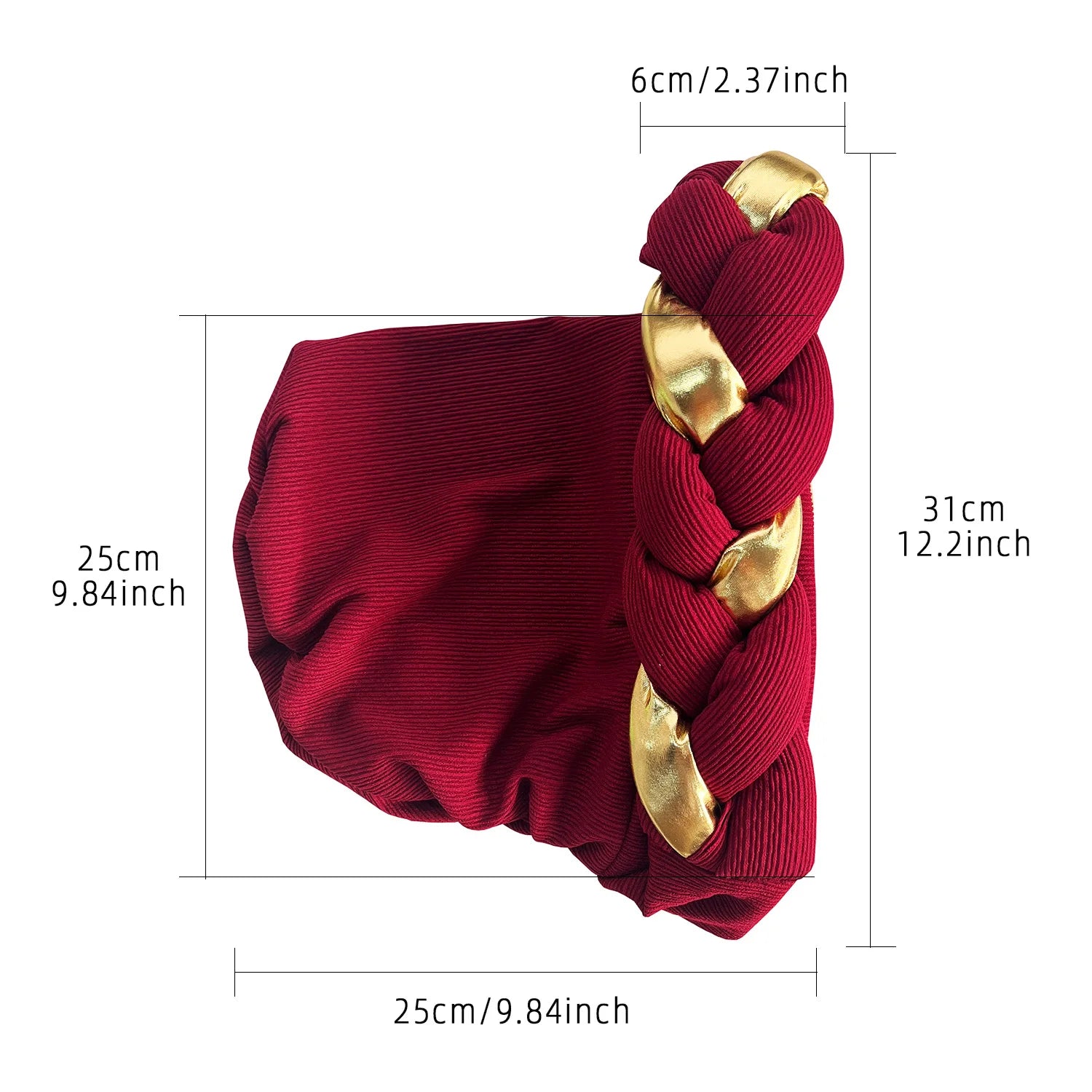 2024 New African Women Pleated Beanie Headwrap Hat Hair Accessories Arab Wrapped Muslim Hijab Turban Cap Female - NamafadStore