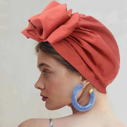 African Head Wrap – Elegant Retro Turban for Women’s Muslim Headscarf & Beanie Cap