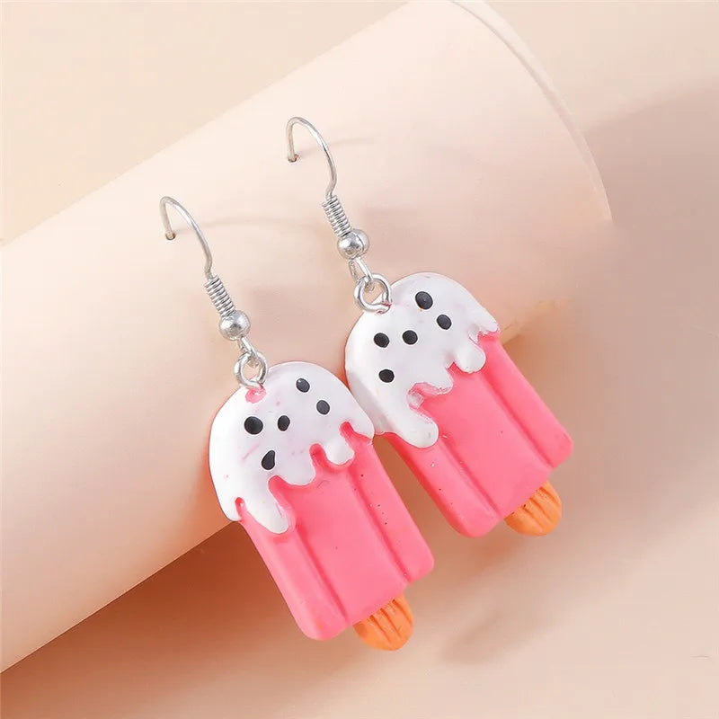 Aihua New In Fashion Women Earrings Cute Resin Food Snacks Potato Chips Earrings Handmade Party Jewelry Gifts