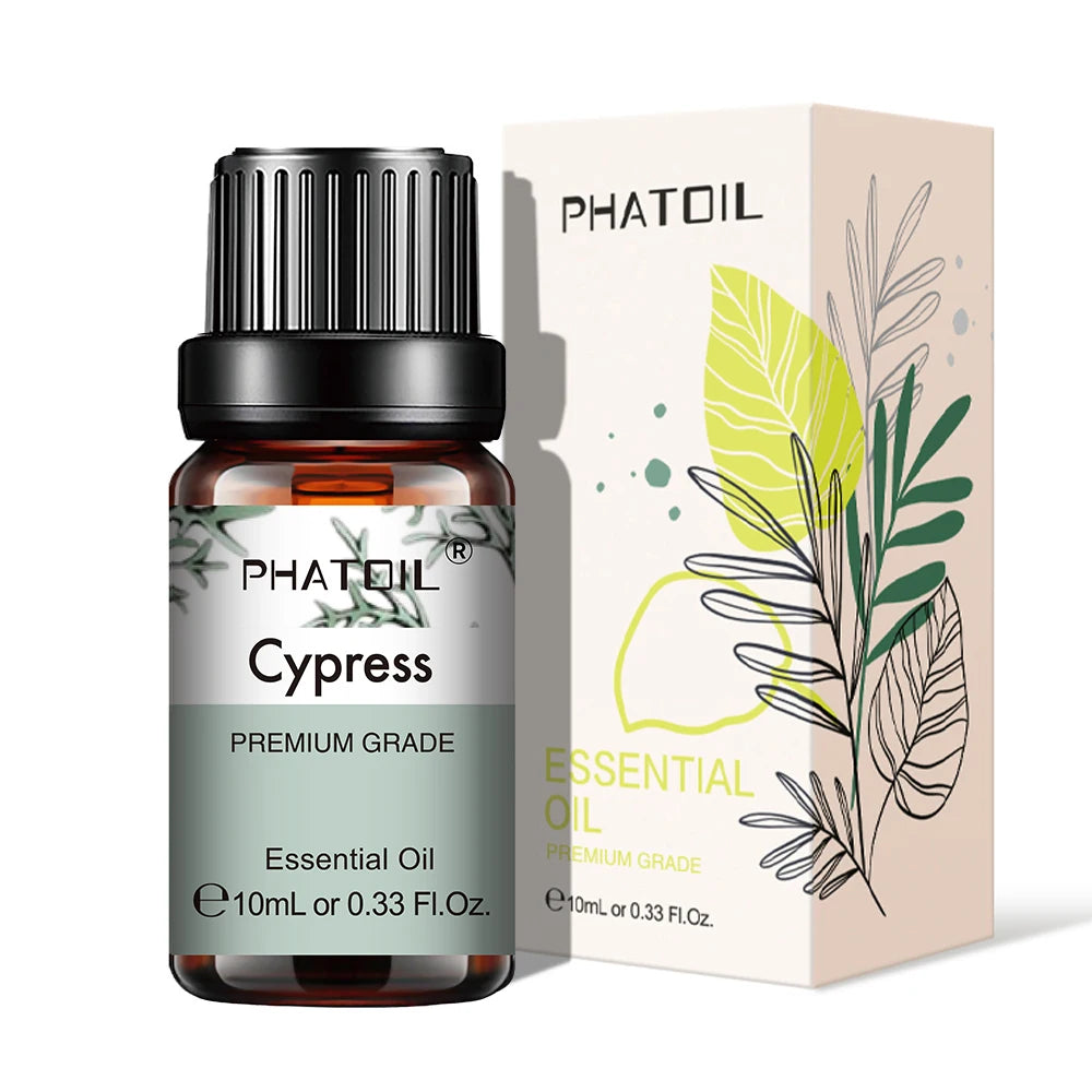 PHATOIL Natural Plant Essential Oil 10ml Eucalyptus Rose Lemon Bergamot Vanilla Peppermint 1PCS Aroma Essential Oil For Diffuser - NamafadStore