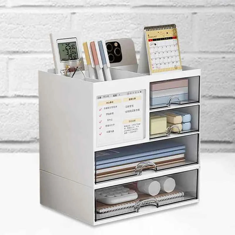 Stationary Organizer For Desk Stationery Holder Desk Makeup Organizer Storage Box Stationery Accessories Pen Organizer