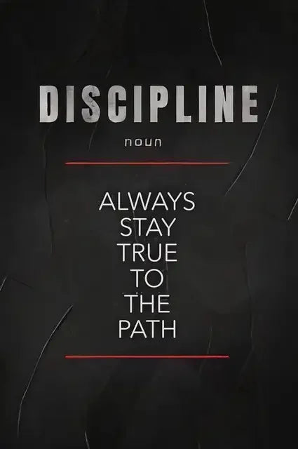 Believe Discipline and Focus Definition Poster  Motivational  Inspirational Canvas Prints Wall Art for Home Office Room Decor