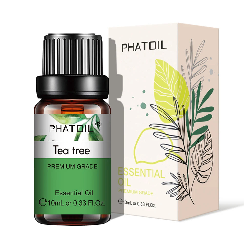PHATOIL Natural Plant Essential Oil 10ml Eucalyptus Rose Lemon Bergamot Vanilla Peppermint 1PCS Aroma Essential Oil For Diffuser - NamafadStore