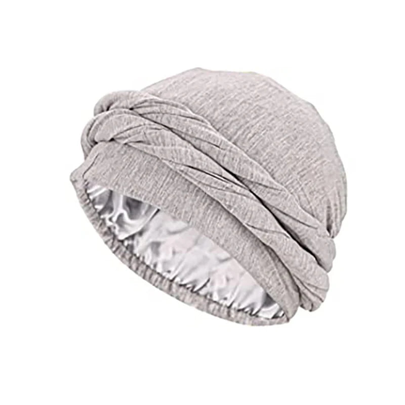Unisex Turban Headwrap – Halo Turban, Durag & Chemo Hat with Satin-Lined Comfort