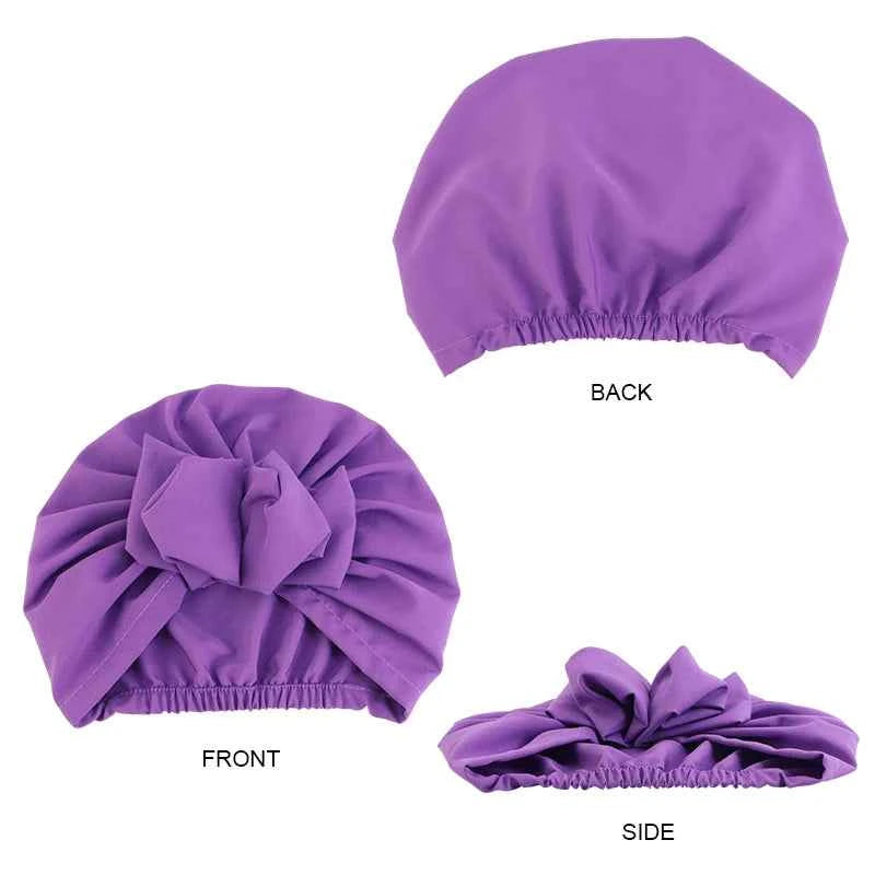 2psc New Muslim Women Turban Hat Hijab Bonnet Indian Cap Head Wrap Elastic Hair Bands Hat Beanie Ladies Girls Hair Accessories