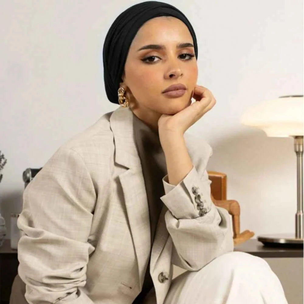 1pc Women Practical Hijabs Soft Headscarf,Suitable for Daily Use  Full Face Cover Plain Muslim Headscarf,Women Abaya for Dress
