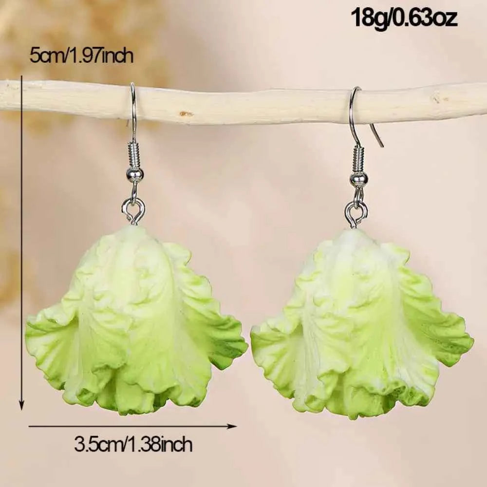 Bohemia Earrings Simulated Vegetable Dangle Earring Korean Style Broccoli Cute Earrings Lettuce, Onion Mushroom Earrings