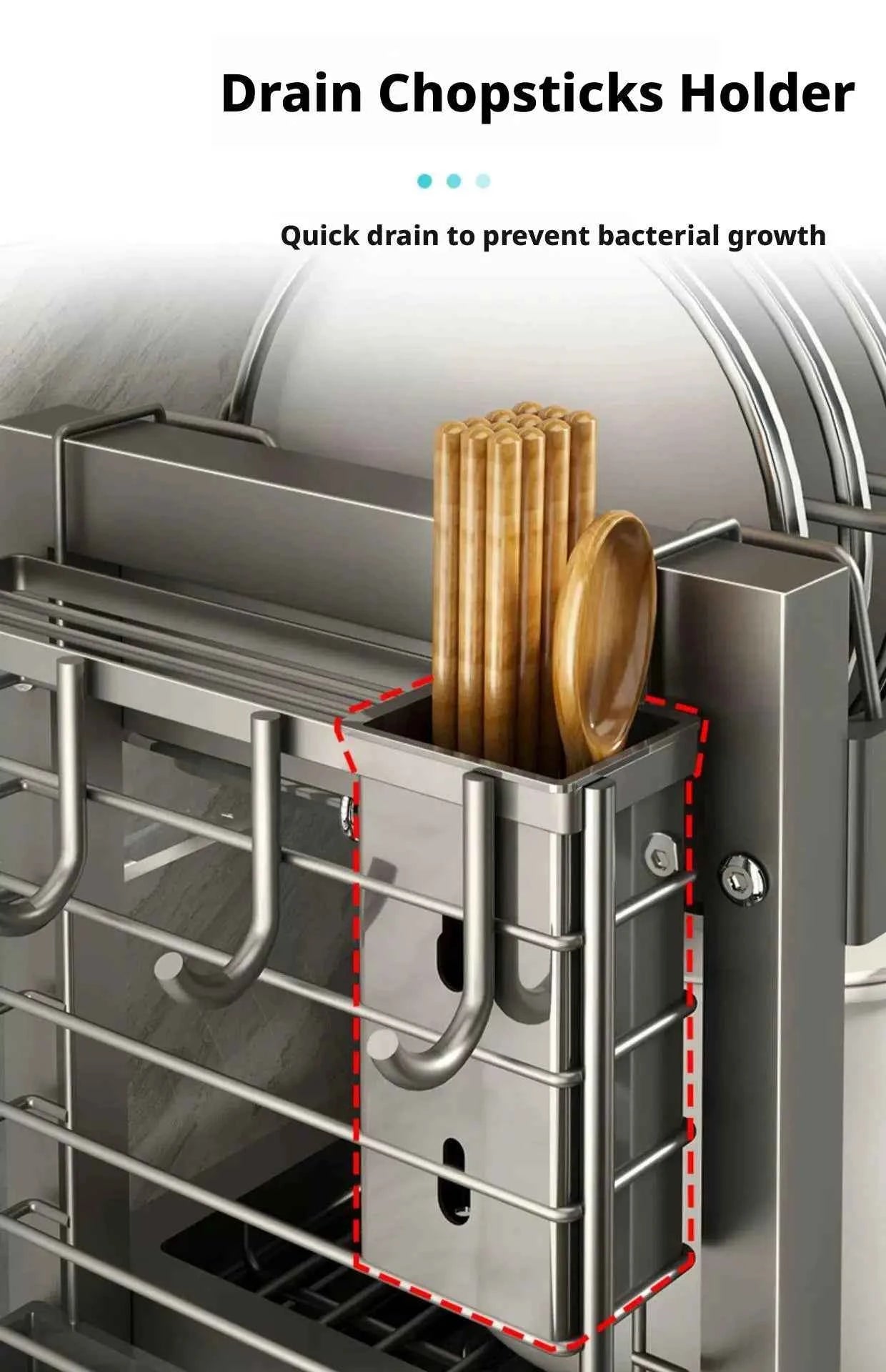 Kitchen Dish Bowl Drainer Storage Rack Countertop Dinnerware Organizer Drain Basket Household Dish Drying Rack Stand Shelf