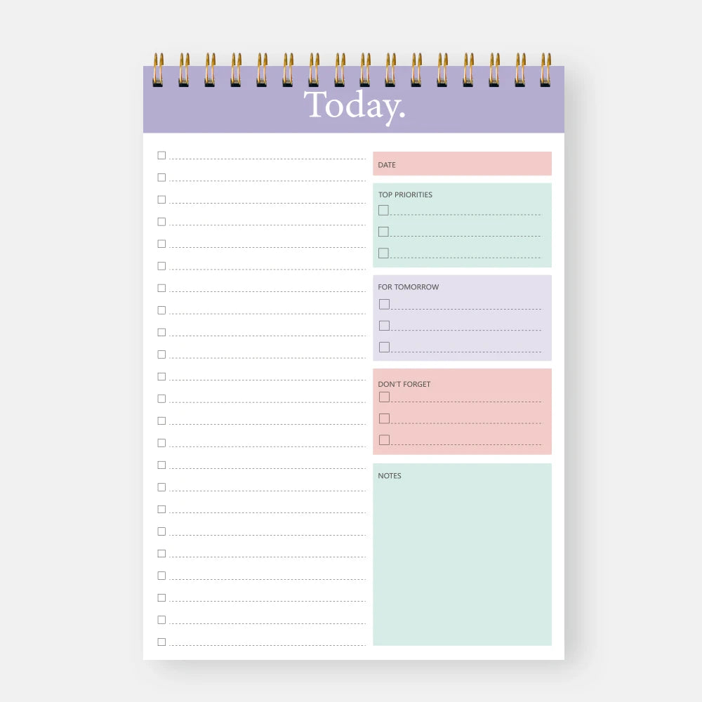 52 sheets To Do List Notepad Undated Daily Planner with Hourly Schedule for Task Management Notebook for Work