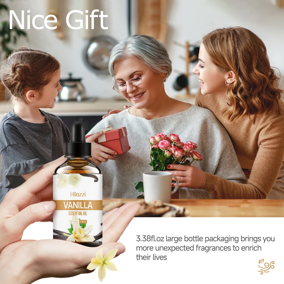 Vanilla essential oil for face, SPU, aromatherapy diffuser, DIY soap, suitable for all skin types, long-lasting fragrance - NamafadStore