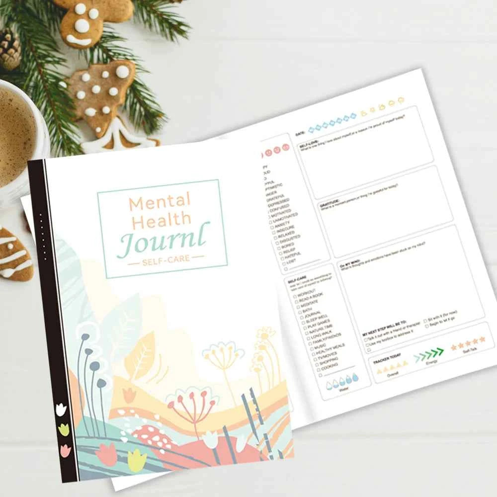 Mental Health Journal, 82-Day MeditationAnd Emotional Tracking Diary for Men and Women - Anxiety Relief Aid - A Diary for Self-C