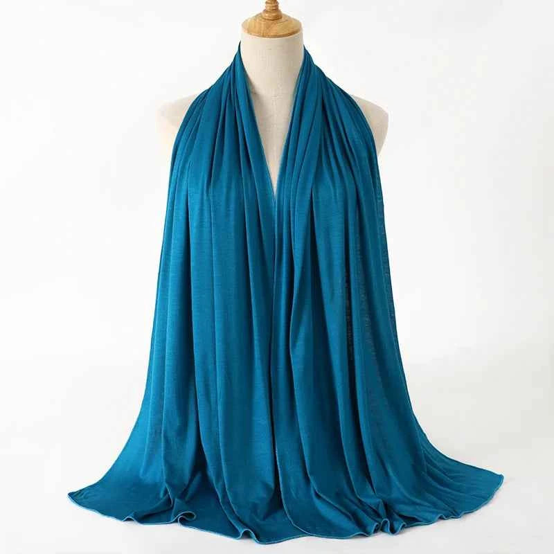 Modal Cotton Jersey Hijab Scarf Long Muslim Shawl Plain Soft Turban Tie Head Wraps For Women Africa Headband 170x60cm