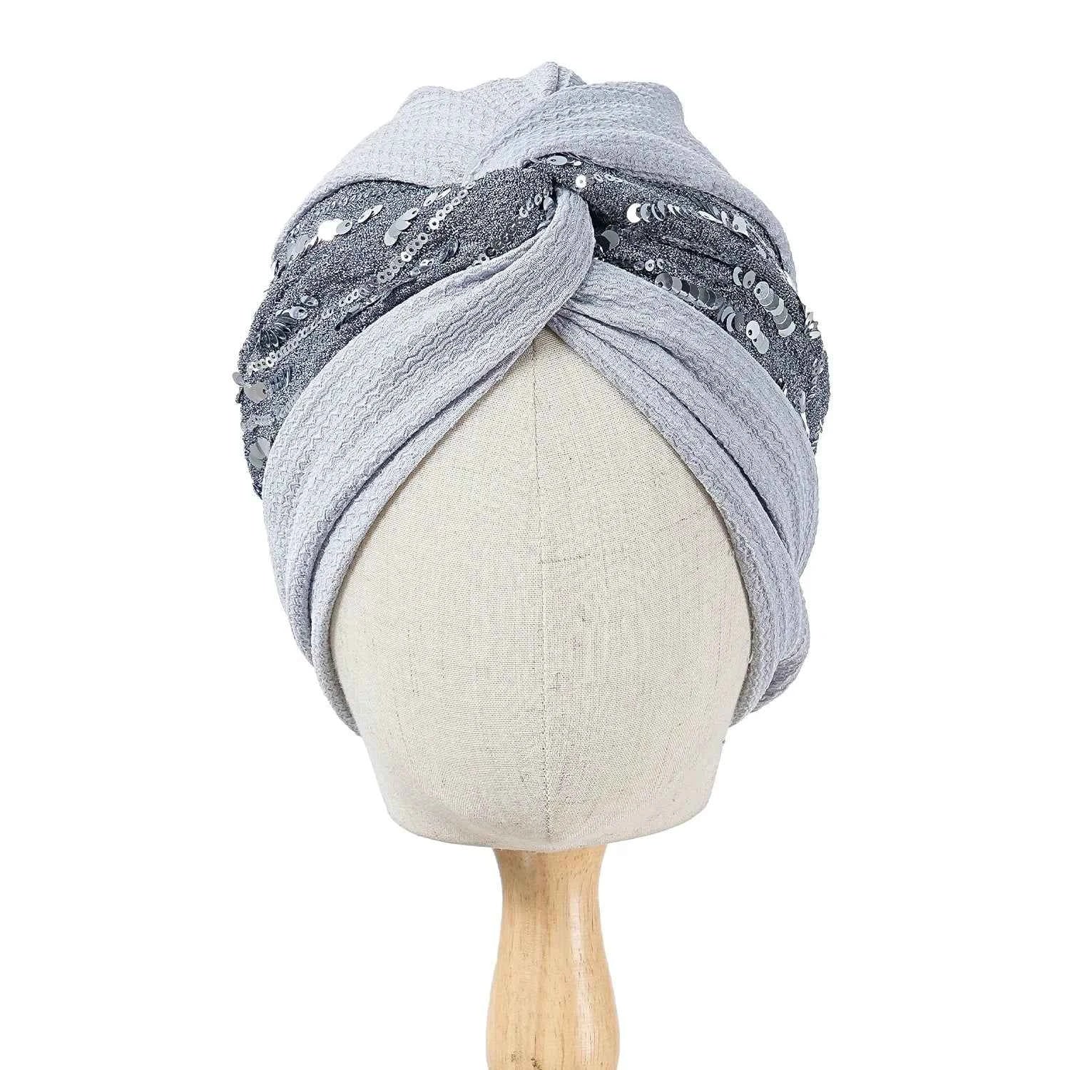 Bonnet For Women Cap Turban Folded Bud Exquisite Headscarf Casual Comfortable Fashion Versatile Warm Cross Hat Edge Wrinkle Lace