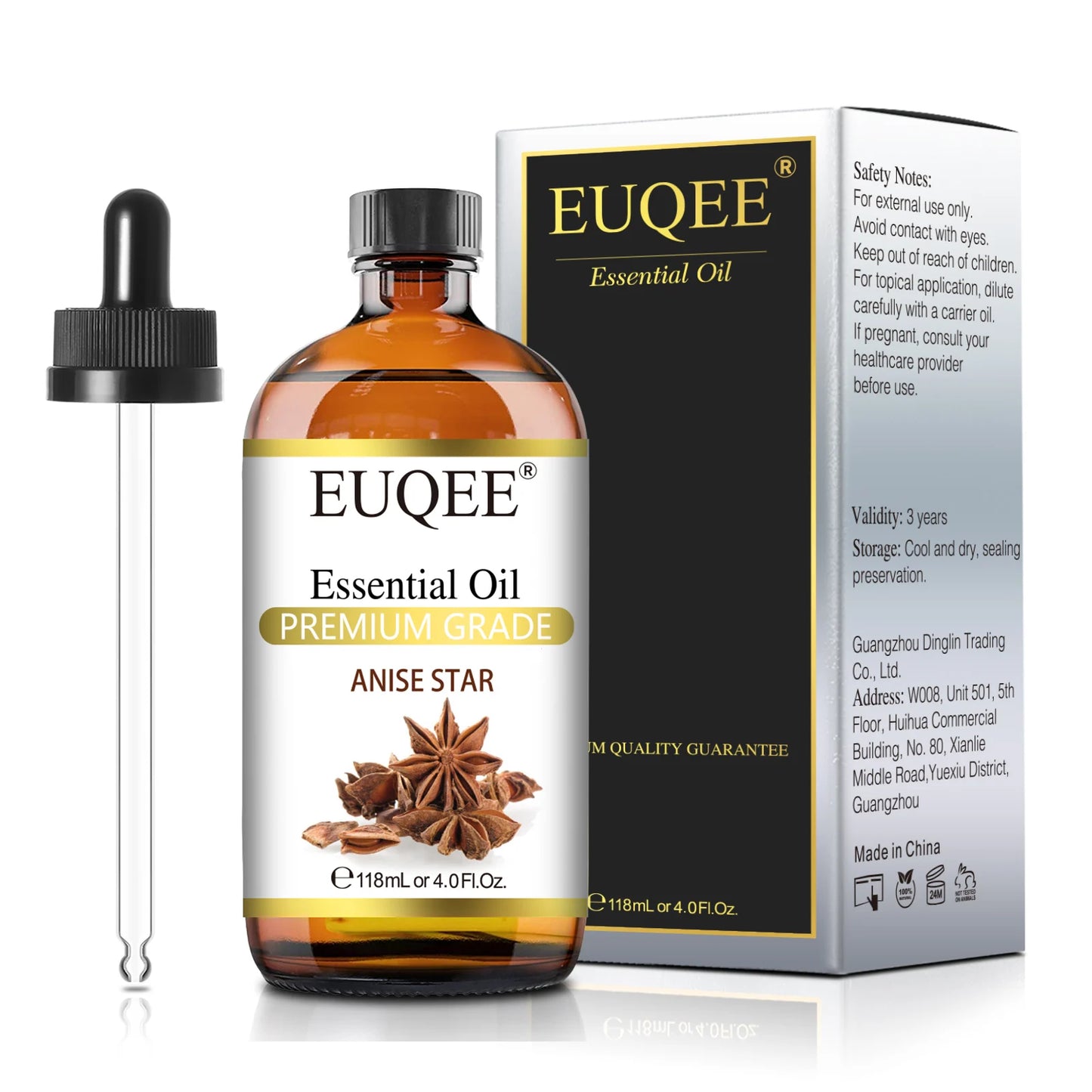 EUQEE 4 Fl Oz Essential Oils for Aromatherapy Humidifiers Aromatic Diffuser Making Scents Candle Handmade Soap Home Fragrance - NamafadStore