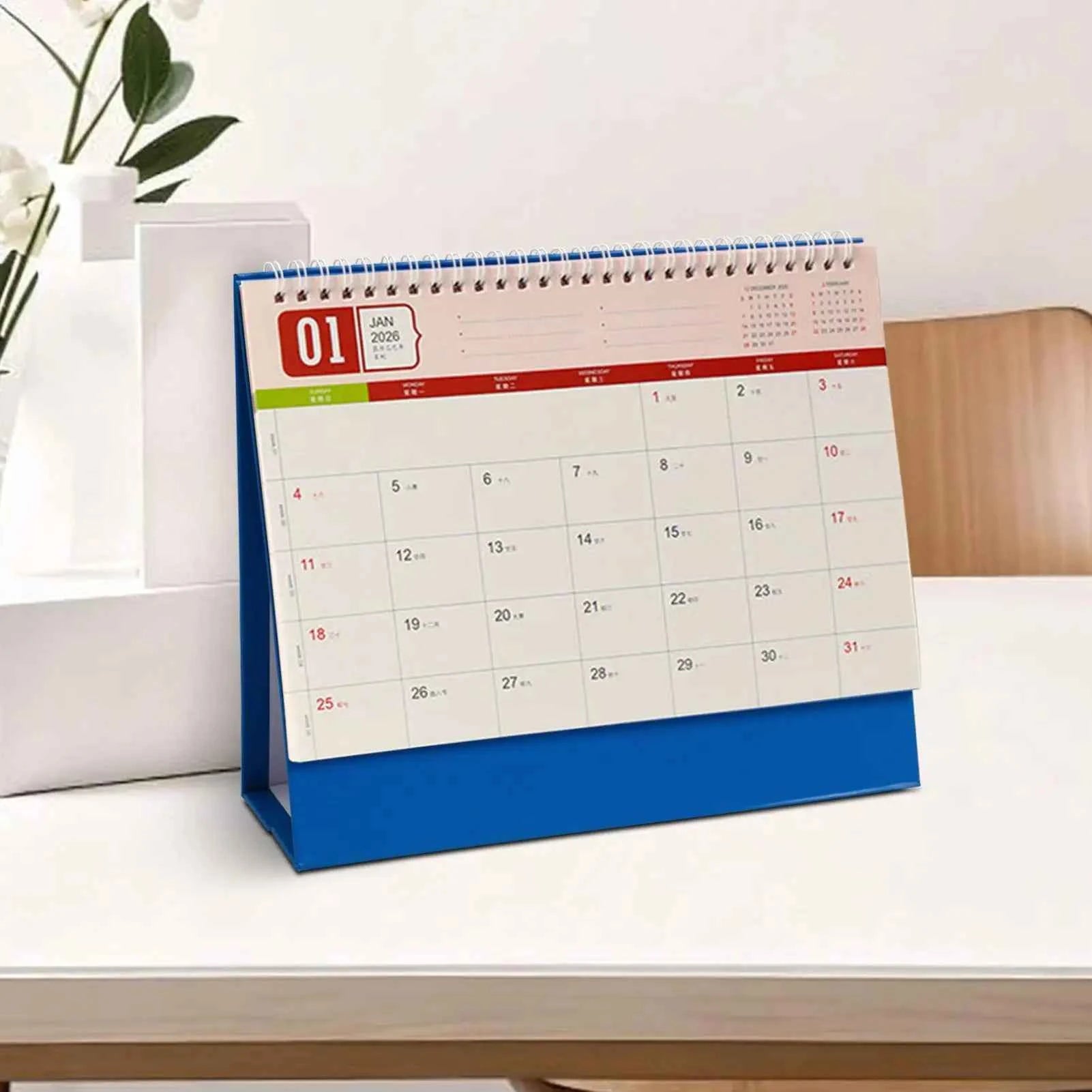 Desktop Calendars 2026 Planner Schedule Calendar Table Daily Notepad Pocket Planner Decorative Month Work Calendar Planner