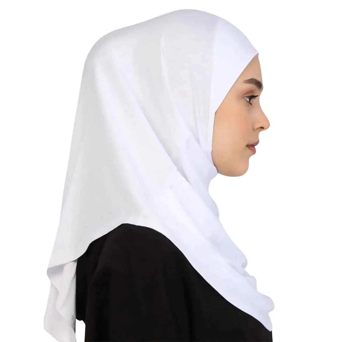 Cotton Muslim Turban Full-Cover Hijab Cap – Underscarf & Inner Headscarf with Neck Wrap for Women