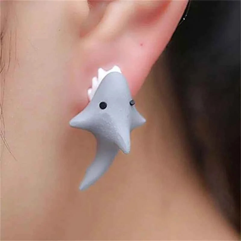 New Fashion Handmade Cartoon 3D Polymer Clay Animal Earrings Women Cute Cat Stud Earring Ear Stud Jewelry Girls Gift