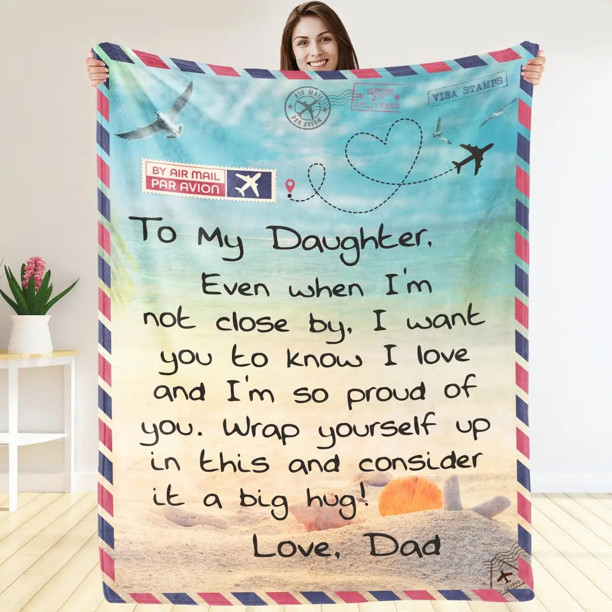 Sofa Throw Blanket for Daughter – Heartfelt Birthday & Christmas Gift