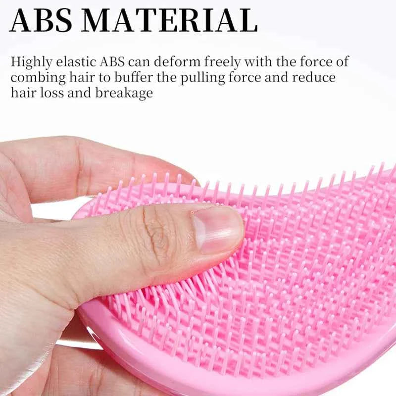 2/4Pcs Hair Care Set Scalp Massage Detangling Comb + Satin Sleep Cap + 2 Hair Scrunchies, Anti-Frizz Hair Accessories for Women