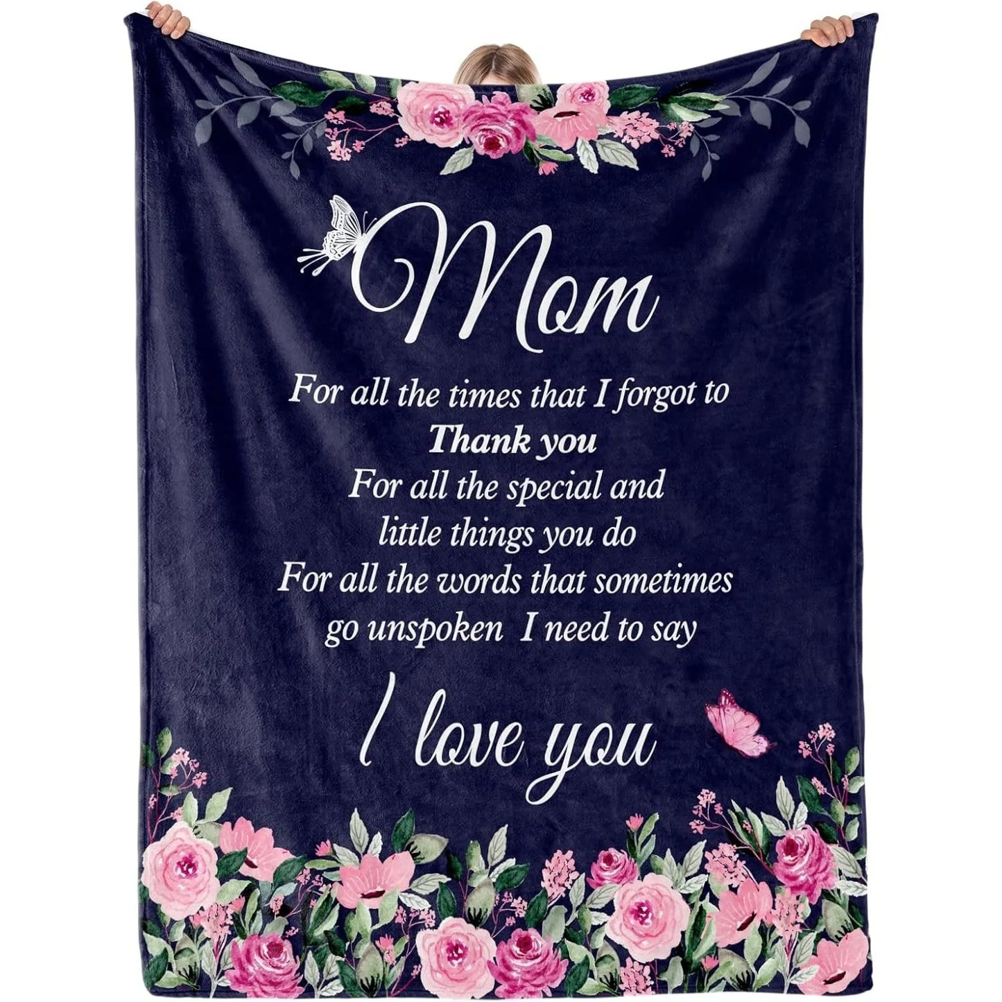 Perfect Gift to Mom Peace Blanket for Anniversary Birthday Mothers Day Fathers day for Mom Dad Wife Sister Grandma Abuela Throw
