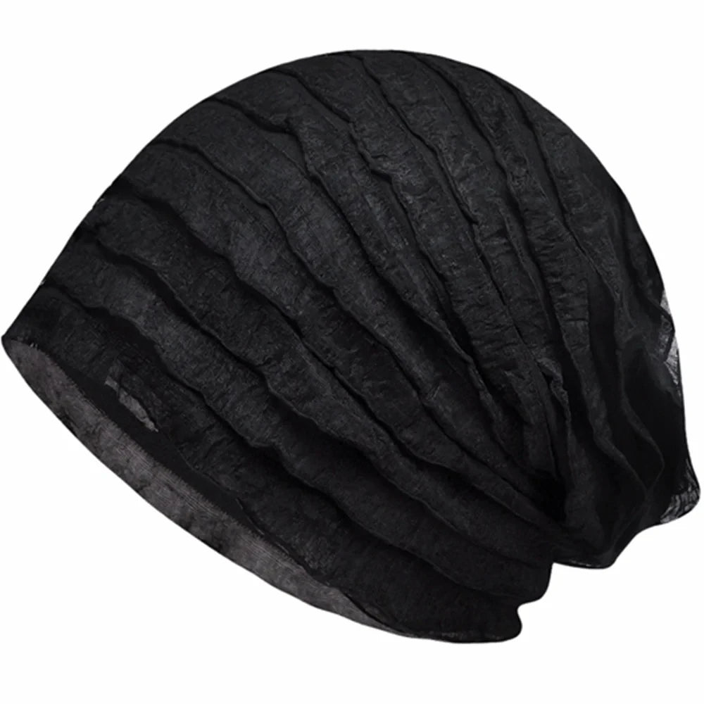 Spring Summer and Autumn Fashion Slouchy Beanie Hat Women Skullies Female Thin Bonnet Cap Lady Chic Pile hats