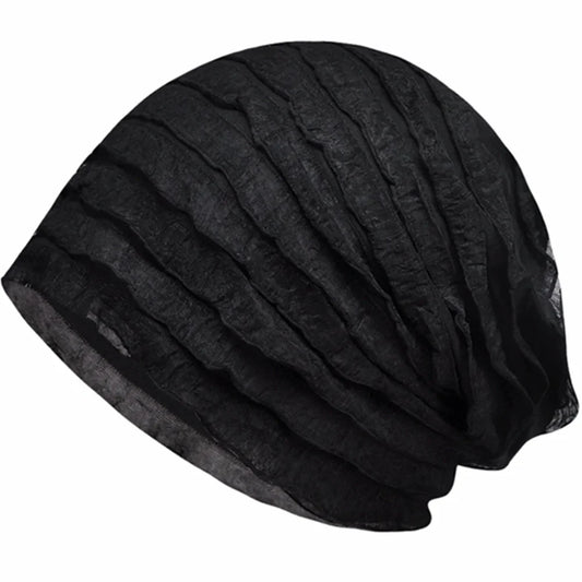 Spring Summer and Autumn Fashion Slouchy Beanie Hat Women Skullies Female Thin Bonnet Cap Lady Chic Pile hats