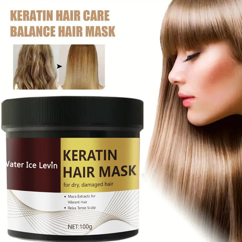 Magical Keratin Hair Mask 5 Seconds Fast Repair Damaged Frizzy Hair Soft Smooth Shiny Straightening Deep Moisturizing Hair Care - NamafadStore