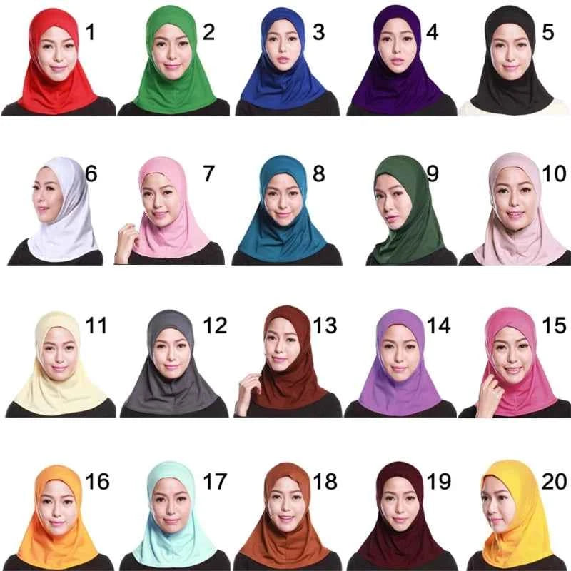 Adjustable Muslim Turban for Women – Stretch Elastic Hijab Head Wrap